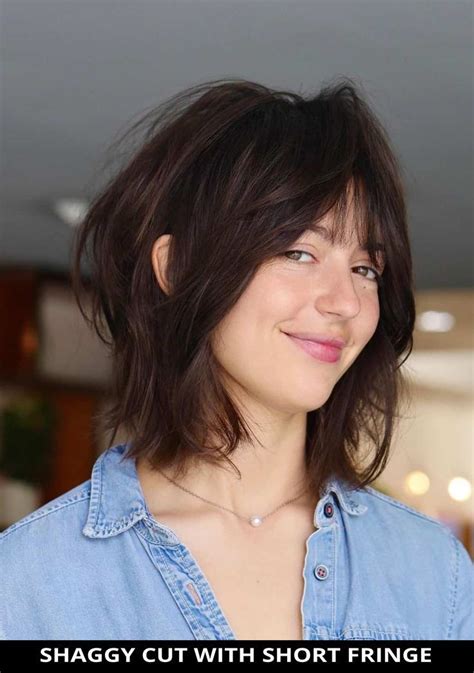 Rock This Hot Shaggy Cut With A Short Fringe That Everyone Is Talking