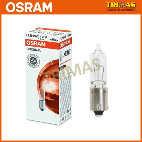 64136 Original Osram Line H21w 12v Signal Lamp Parking Light 1pc