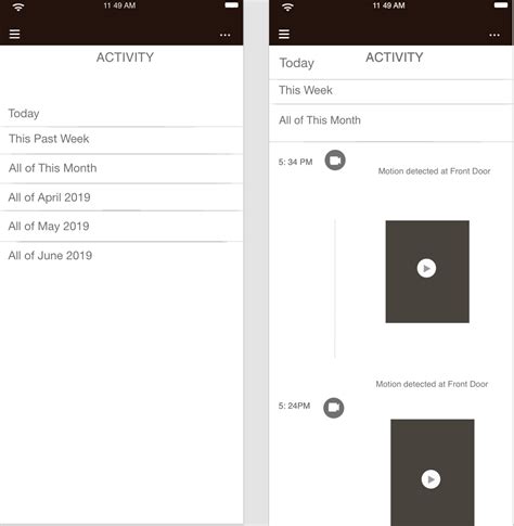 August Door Lock App Redesign Activity Page By Jessica Ames Jess