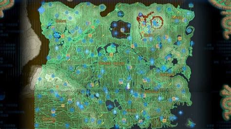 The Legend Of Zelda Breath Of The Wild Map Shows A Path To Every Korok