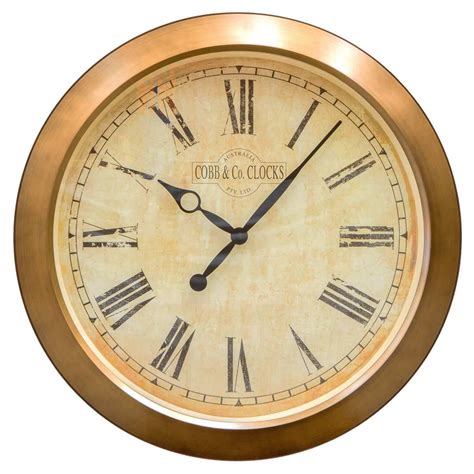 Cobb And Co Antique Roman Numeral Outdoor Wall Clock 51cm