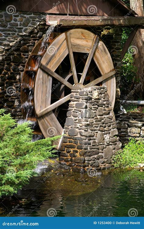 Grist Mill Water Wheel Stock Photo Image Of Ground Wheel 1253400