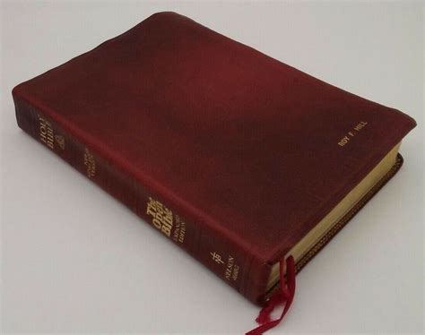 Open Bible Expanded Edition Nkjv 1985 Burgundy Genuine Leather Soft And