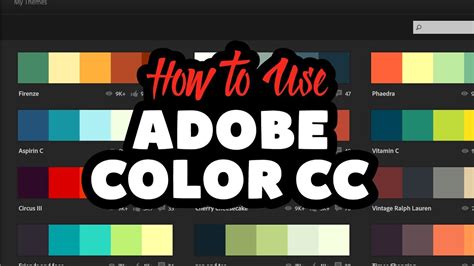 How To Use Adobe Color Cc With Adobe Illustrator Cc