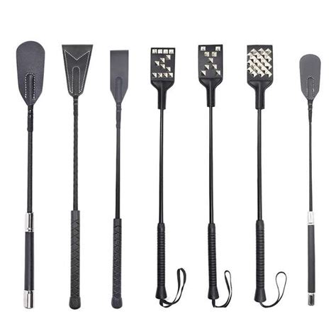 Leather Spanking Paddles Riding Crop Sex Toy