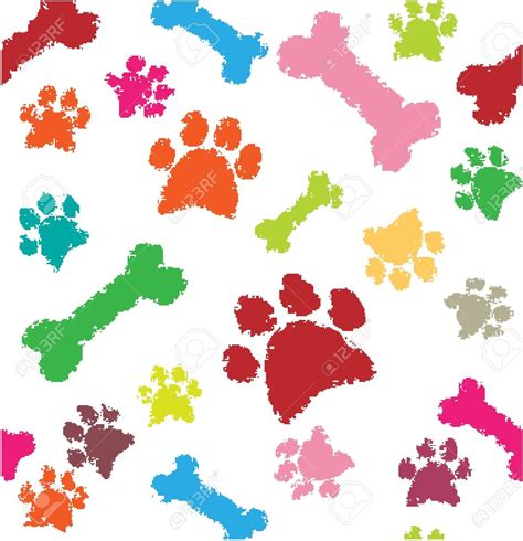 Clipart Color Background With Dog Paws 20 Free Cliparts