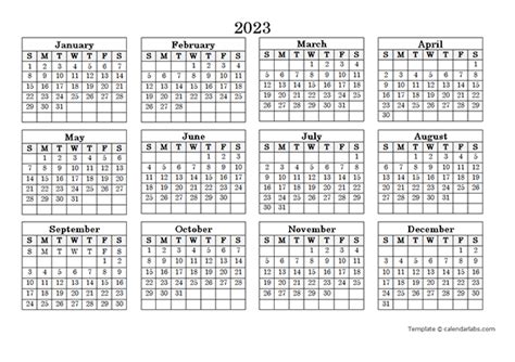 Editable 2022 Yearly Calendar Landscape Free Printable Templates Aria Art