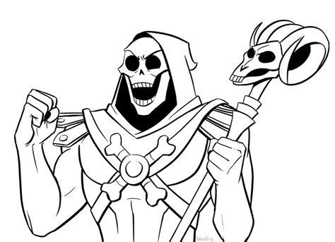 Skeletor Coloring Pages Coloring Nation
