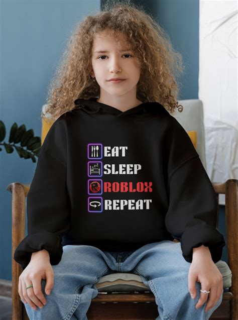 Eat Sleep Roblox Repeat Shirt PNG Roblox Shirt Png Gamer Etsy