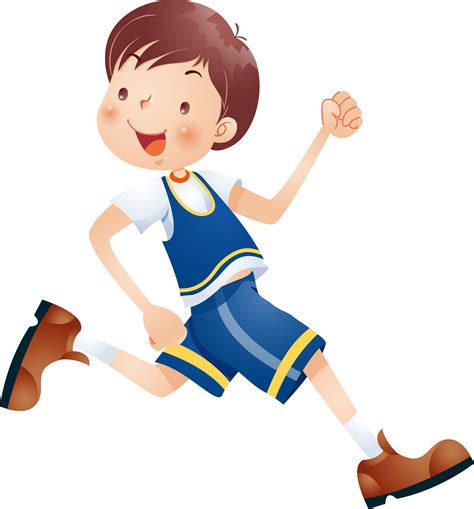 Child Cartoon Clip Art Running Kids Png Download 47295079 Free