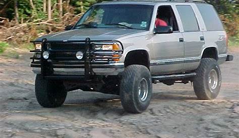 My sons 97 tahoe 8.5" lift - The 1947 - Present Chevrolet & GMC Truck