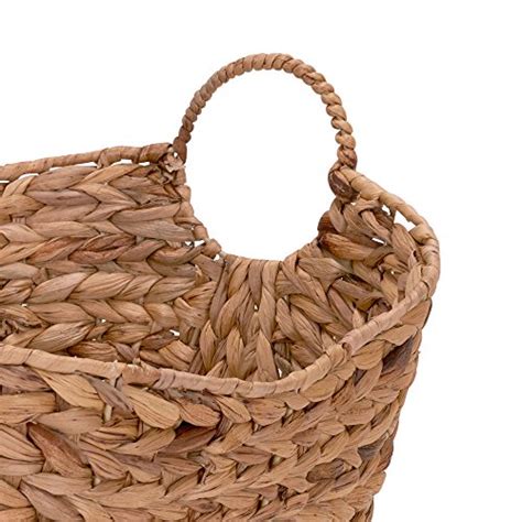 Household Essentials Ml 4002 Tall Water Hyacinth Wicker Basket With