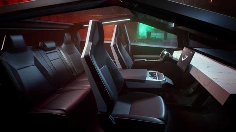 New Photos Reveal Tesla Cybertruck Interior Ambient