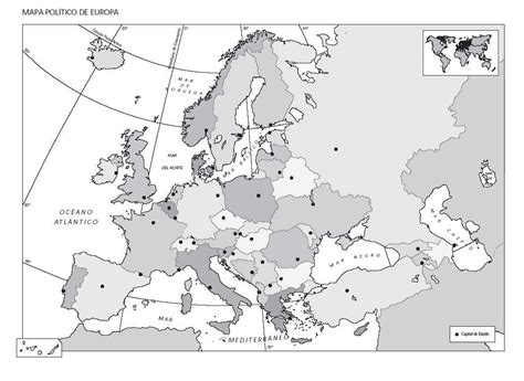 Mapa Mudo PolÍtico Europa Carmenugol