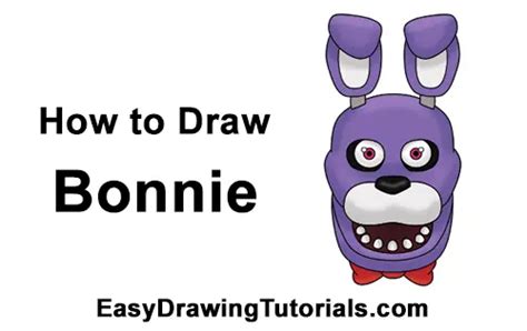 How To Draw Bonnie Five Nights At Freddys