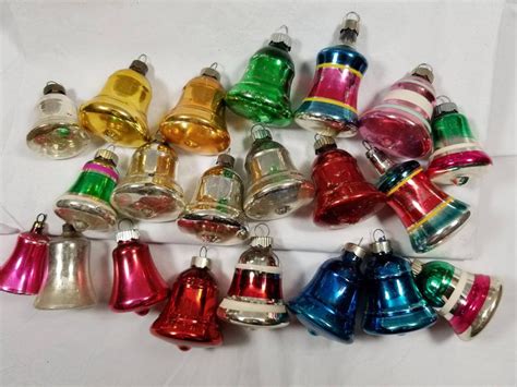 20 Vintage Christmas Bell Ornaments