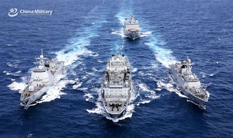Chinese Navy Supply Ship Refuels Three Ships At Once Naval Post