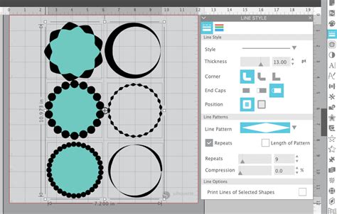How To Use The Line Patterns Tool In Silhouette Studio Silhouette School