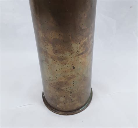 British 45 Inch Naval Artillery Brass Shell Case 2 Sally Antiques