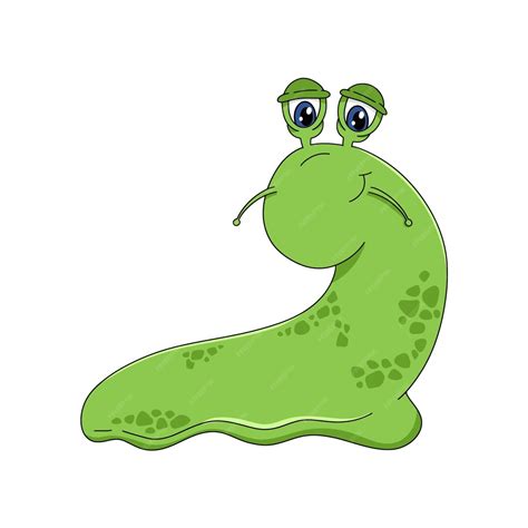 Free Vector Hand Drawn Cartoon Slug Illustration