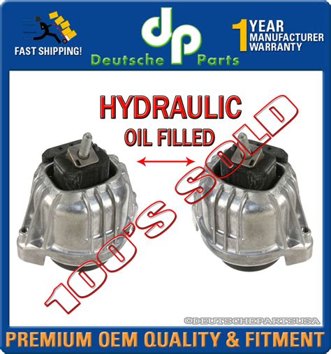 Hydraulic Oil Filled Engine Motor Mounts For Bmw E E L R Set Ebay