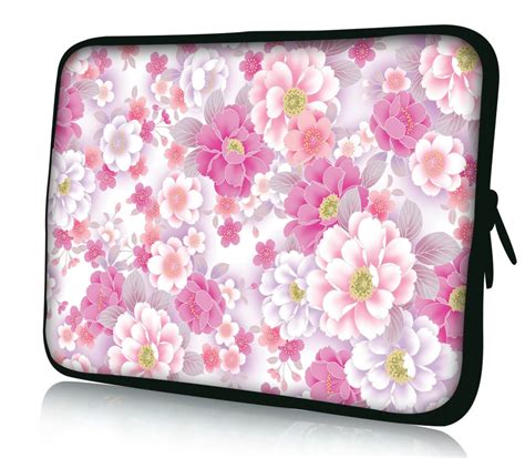 Pink Flower Soft 14 Inch 141 Laptop Bag Case Sleeve Cover For Hp Dell