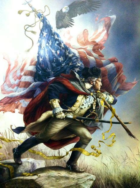 Love This Depiction Super Patriotic War Art Art American Spirit
