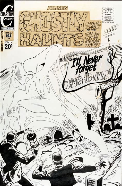 Steve Ditko Ghostly Haunts 27 Cover Original Art Charlton 1972