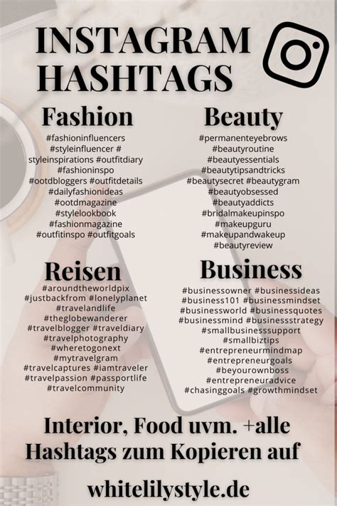 1001 Instagram Hashtags Für Reisen Fashion Food Uvm Mit Diesen Hashtags Erhöhst Du Deine