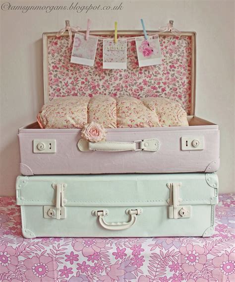 The Villa On Mount Pleasant Shabby Chic Vintage Suitcase And Picture
