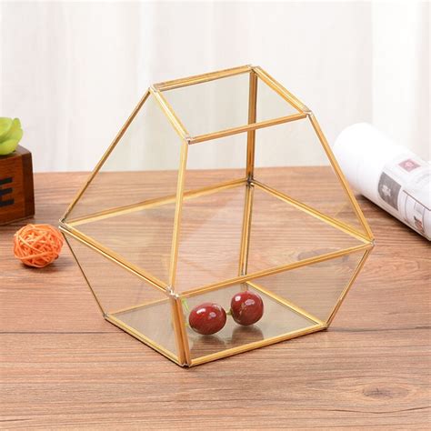 Simple Modern Geometric Polygon Glass Greenhouse Glass Crafts Antique