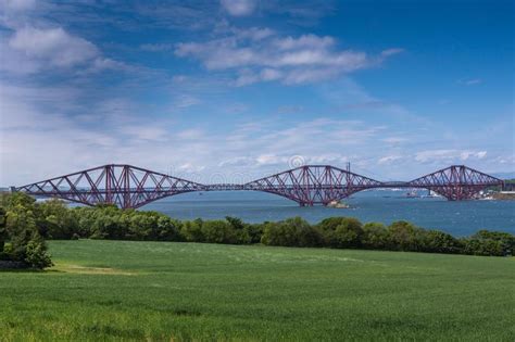 Forth Bridge Over Firth Of Forth Queensferry Scotland Uk Stock Image