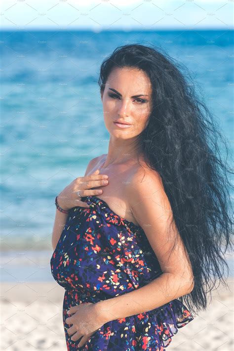 Sexy Young Woman Posing On The Tropical Beach Of Bali Island Indonesia