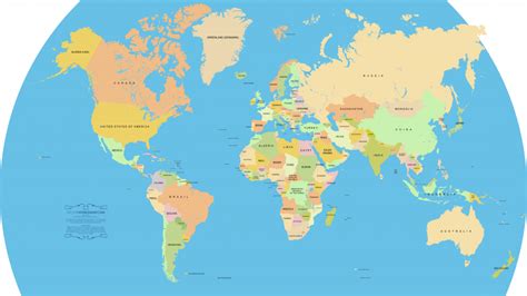 Flat Map Of World Printable Printable Maps