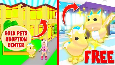 Adopt me is one of the most popular roblox games available. NEW FREE GOLDEN PETS ADOPTION CENTER In Adopt Me! (Roblox) in 2020 | Pet adoption center, Pet ...