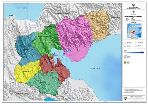 Peta Administrasi Kabupaten Morowali Utara BPK Perwakilan Provinsi
