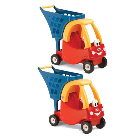 Little Tikes Cozy Coupe Kids Pretend Grocery Store Shopping Cart Red