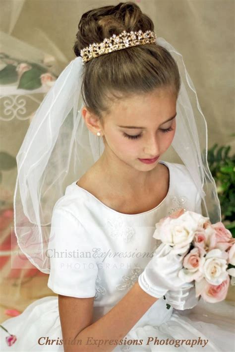 What does first communion really cost? First Communion Crown Veil-V856 | CCD/First Communion - Kayla | Pinterest | Communion, First ...