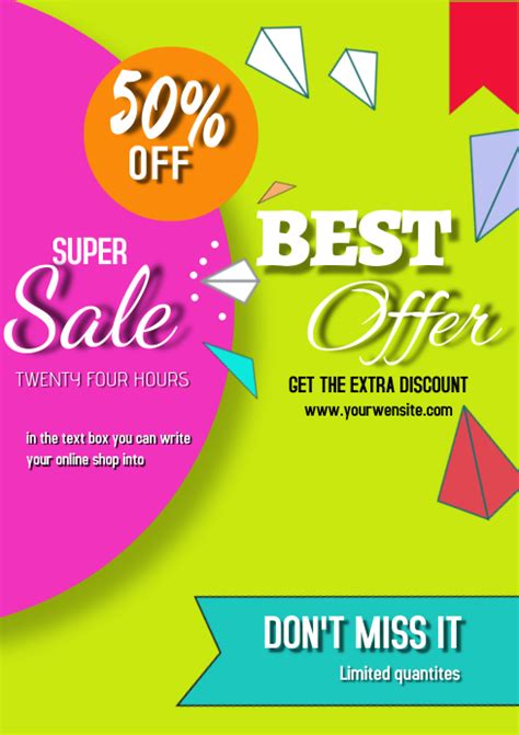 Super Sales Promotion Template Postermywall