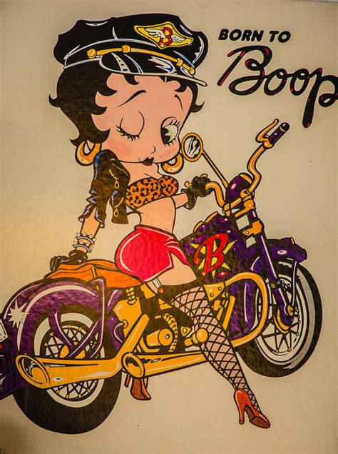 Betty Boop Cartoon Poster Canvas Print Wooden Hanging Scroll