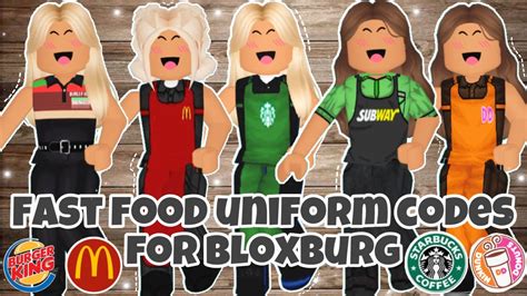 Fast Foodrestaurant Outfit Codes For Bloxburg Robloxsiimplydiiana