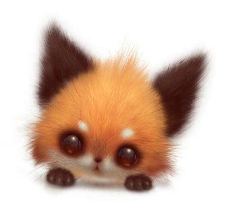 Pin By Tamara Meyer On Foxes Cute Animal Drawings Kawaii Cute Baby