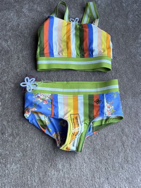 Matilda Jane Marco Swim Top And Polo Swim Bottom Size 8 Reversible Ebay