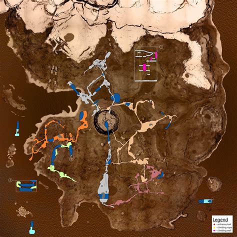 Caves Map Colored In The Main Cave Systems And Redid The Guide For