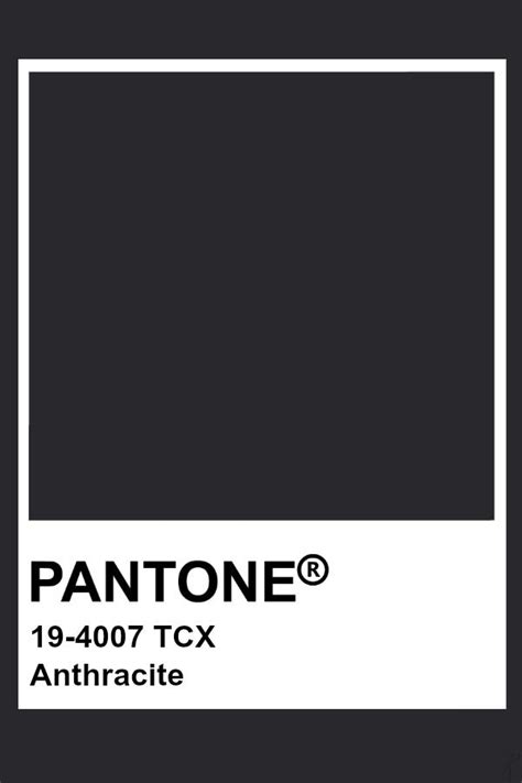 Pantone Anthracite Pantone Tcx Pantone Palette Pantone Swatches