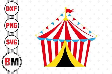 Circus Tent SVG PNG DXF Files By Bmdesign TheHungryJPEG
