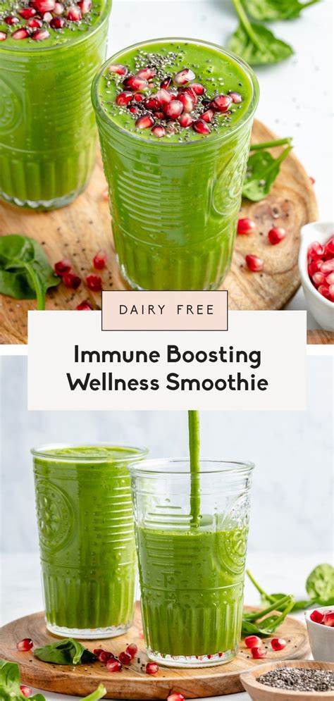 Immune Boosting Wellness Smoothie Ambitious Kitchen Recipe In 2021 Smoothie Recipes
