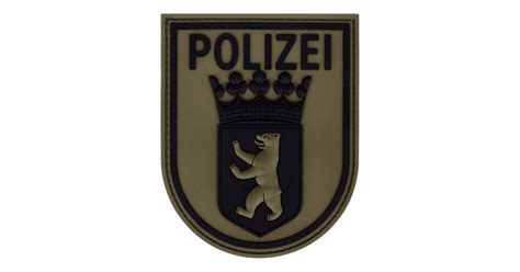 Rubberpatch Polizei Berlin Steingrauoliv Gunfinder
