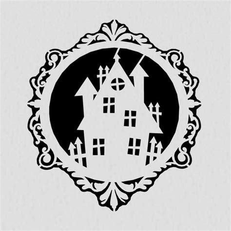 Haunted House Stencil Reusable Durable Washable Craft Etsy