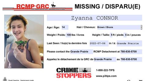 Grande Prairie Rcmp Asking For Publics Help In Locating Missing Girl Everythinggp